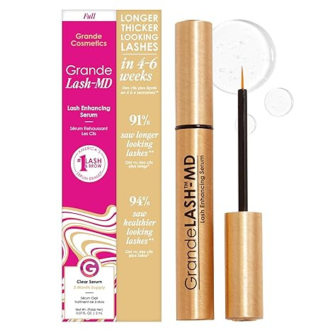 Grande Cosmetics GrandeLASH-MD Lash Enhancing Serum - Peptide & Vitamin Infused Formula for Longe... | Amazon (US)