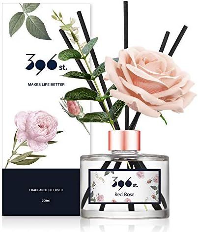 396 st. Flower Reed Diffuser, Red Rose(Also Known as Rose Perfume), 200ml(6.7oz) / Reed Diffuser Set | Amazon (US)