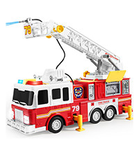 JOYIN Extra Large Fire Truck Toys for Boys Girls with 33-inch Ladder, Lights, Realistic Sirens & ... | Amazon (US)