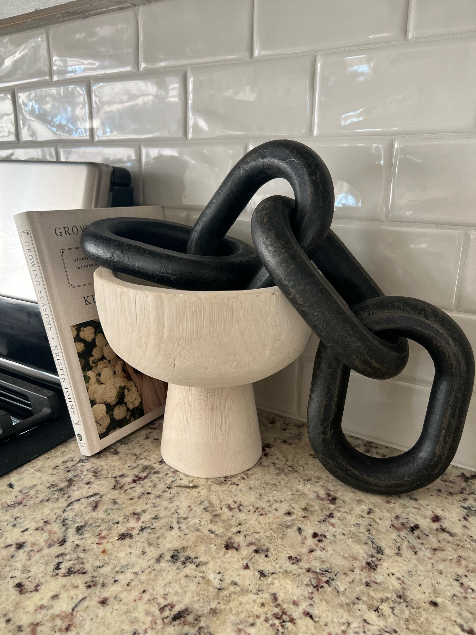 starting to decorate our house more & more and I love it so much 🥹 decorated this little area on our counter the other day and linked some of the stuff!!!

#LTKfindsunder100 #LTKhome #LTKstyletip