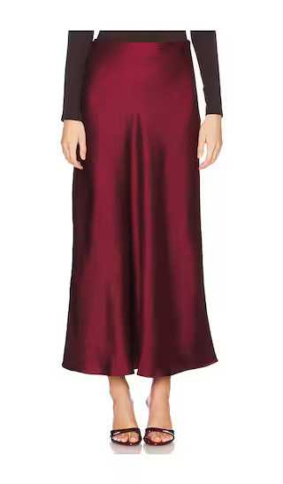 Jeannie Skirt in Cabernet | Revolve Clothing (Global)
