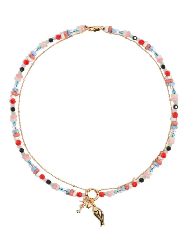 Bimba y Lola bead-embellished Necklace | Gold | FARFETCH | Farfetch Global