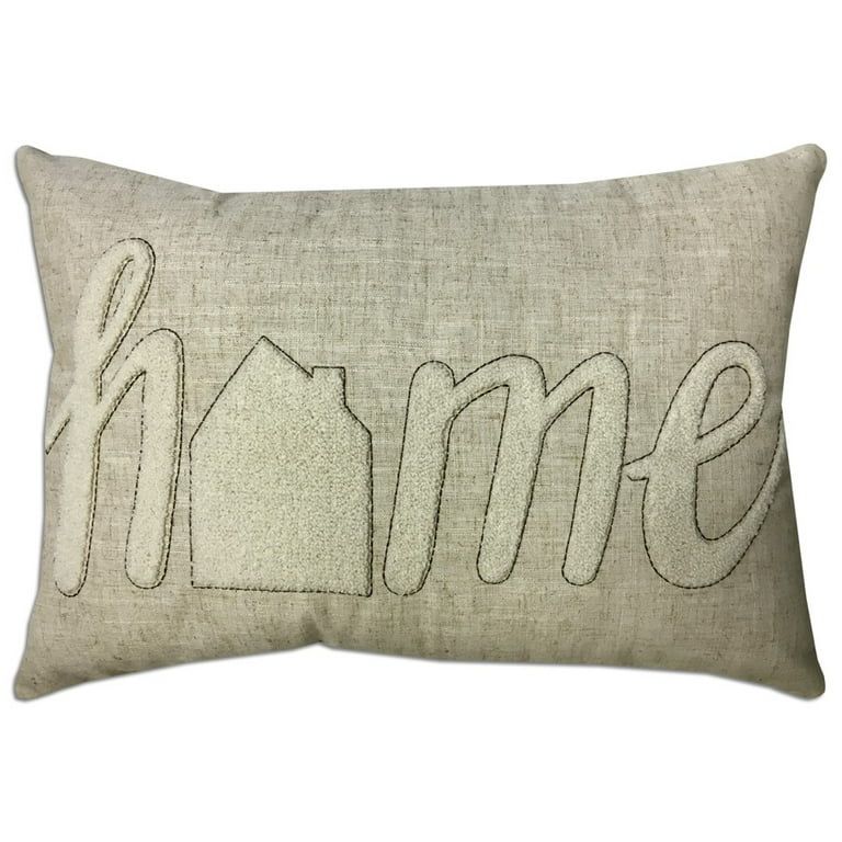 Better Homes & Gardens Home Oblong Pillow, 14" x 20", Oblong, 1 Piece, Beige | Walmart (US)