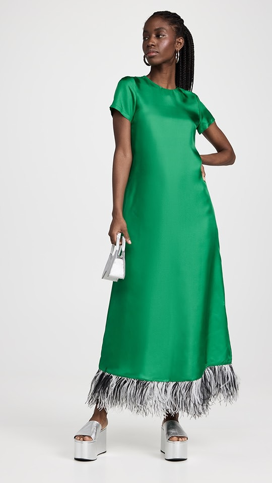 La Double J Swing Dress with Feathers | SHOPBOP | Shopbop