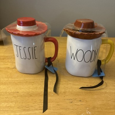 Rae Dunn JESSIE And WOODIE mugs With Hats NWT | eBay US