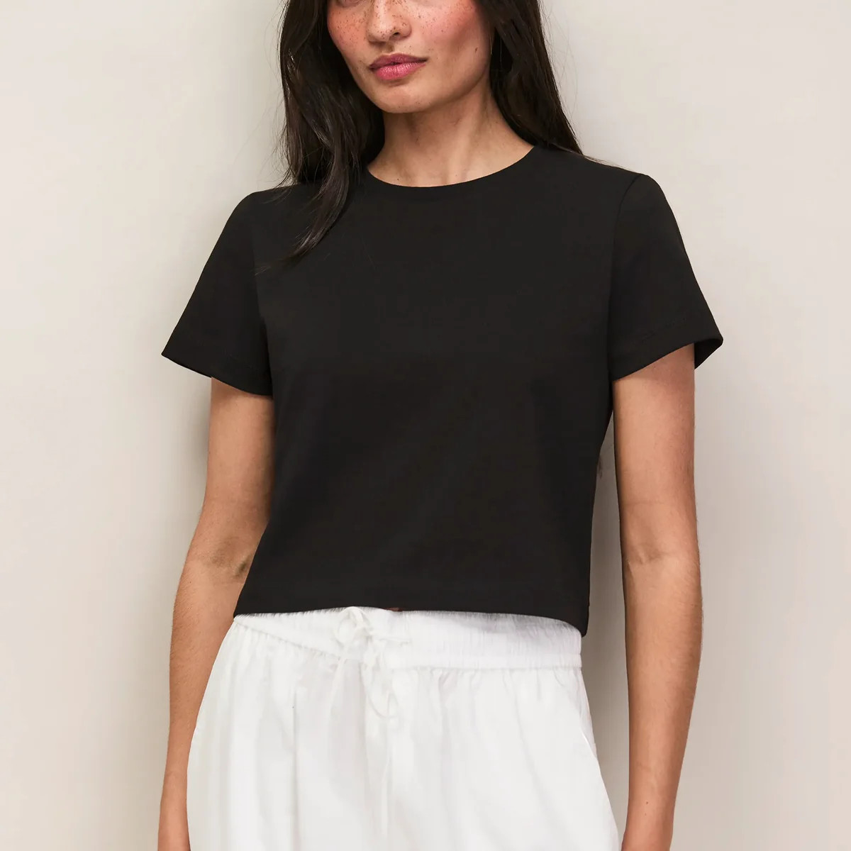 Black Cotton Jersey Baby T-Shirt | Ro&Zo