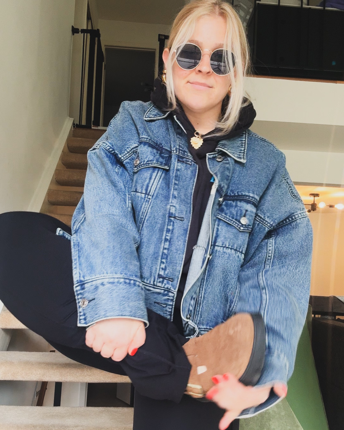 M O N D A Y

Work from home comfortable outfit, as a 36 year old toddler mom.

Jacket: 3.1 Phillip Lim
Shoes: Birkenstock
Sweatshirt: Elwood
Sunglasses: Nordstrom Rack 

*nothing is linked but comment or message and I’ll help you find it* 

#LTKFindsUnder50 #LTKStyleTip #LTKMidsize