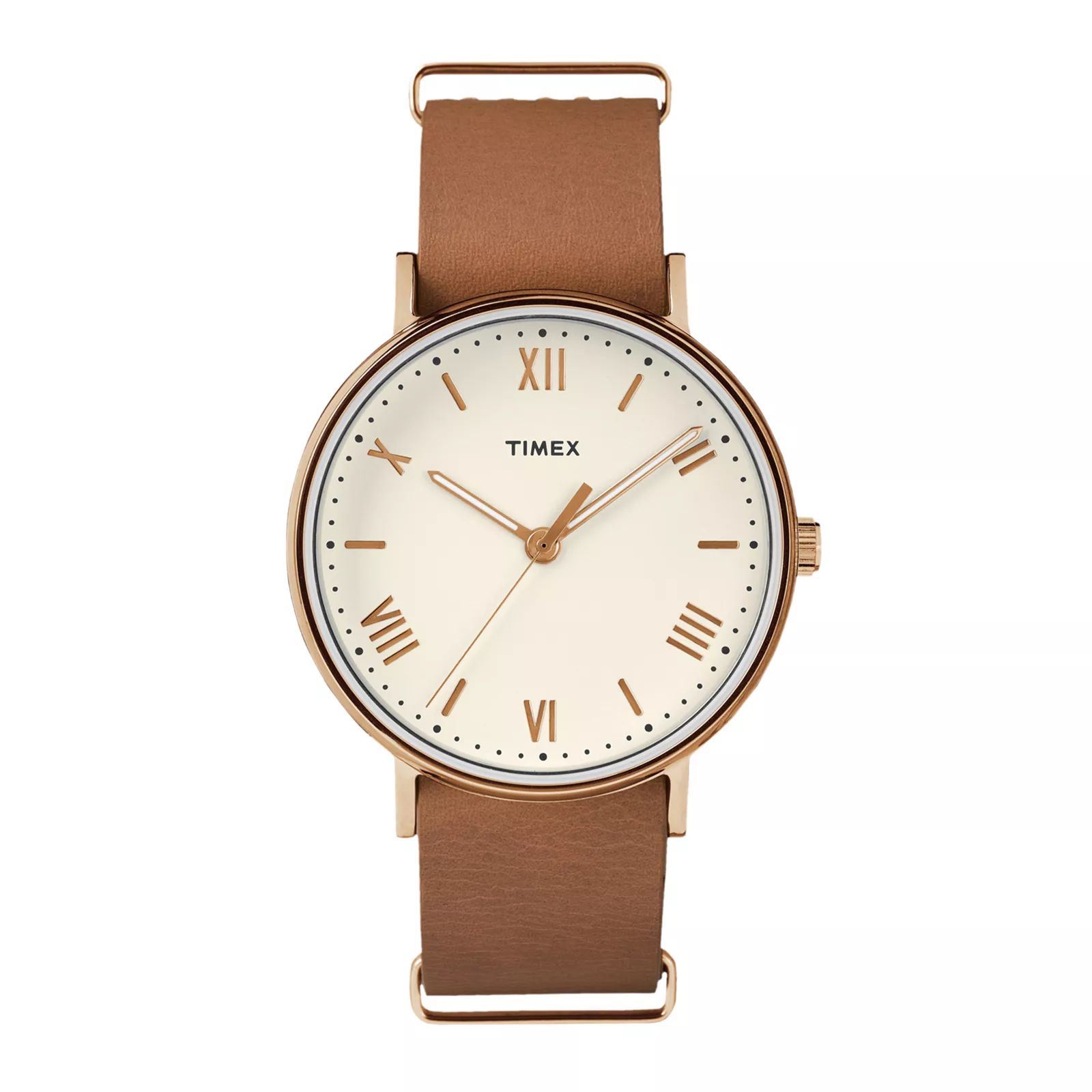 Timex Men's Southview Leather Watch - TW2R28800JT, Size: Large, Brown | Kohl's
