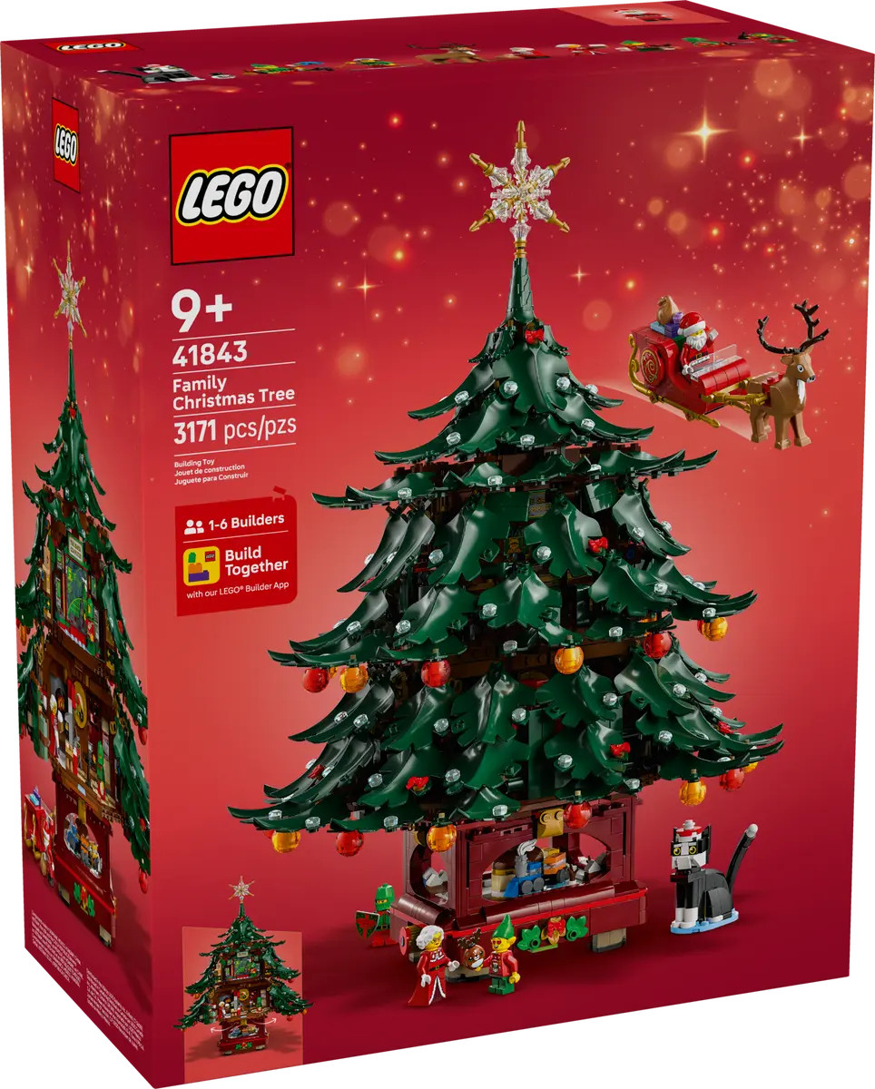 LEGO Family Christmas Tree Decoration 41843 Building Set (3,171 Pieces) | Walmart (US)