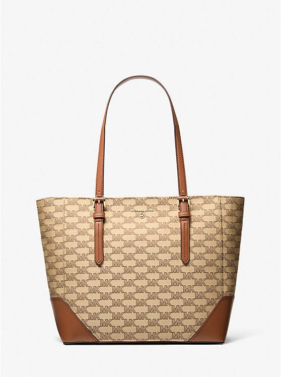 Aria Large Signature Logo Jacquard Tote Bag | Michael Kors US