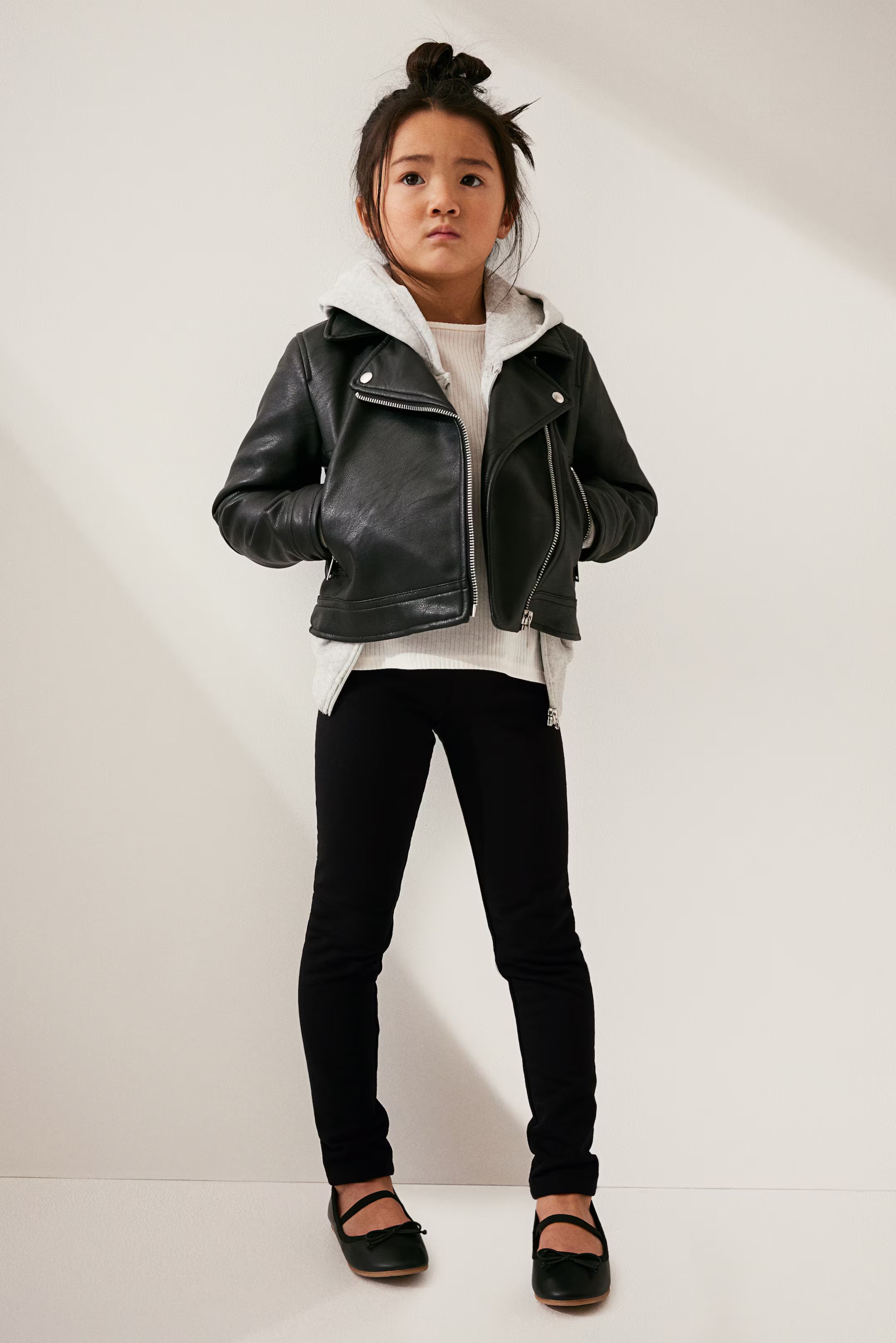 Extra-soft Leggings - Regular waist - Long - Black - Kids | H&M US | H&M (US + CA)