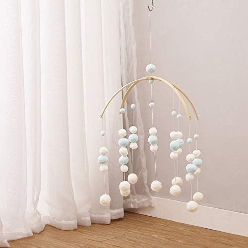 Baby Crib Mobile,Baby Mobile Crib Felt Ball Hanging Toys Pendant Wind Chimes Decorations,Gifts fo... | Amazon (US)
