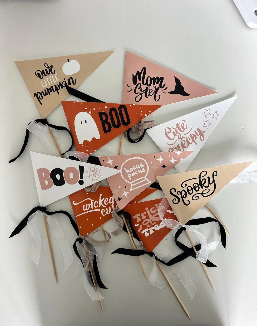 Halloween Pennant Flag Printable Digital File, Boo Basket Flag, Halloween Party Decor, Decoration... | Etsy (US)