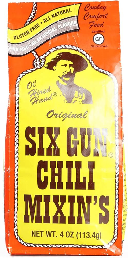 Six Gun Original Chili Mixin's 4 oz each (1 Item Per Order, not per case) | Amazon (US)