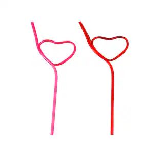Assorted Valentine's Day Heart Shaped Straw by Celebrate It™, 6ct. | Michaels | Michaels Stores