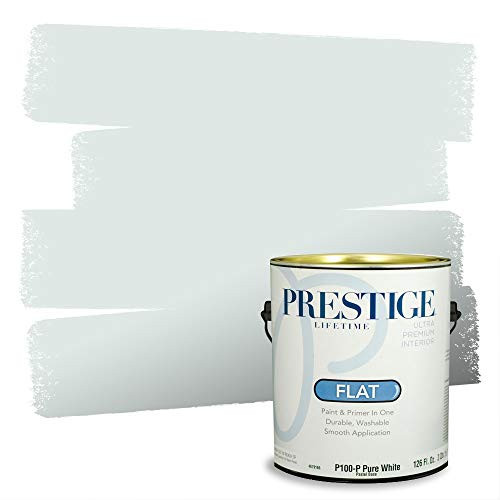 PRESTIGE Paints Interior Paint and Primer In One, 1-Gallon, Flat, Comparable Match of Sherwin Williams* Timid Blue* | Amazon (US)