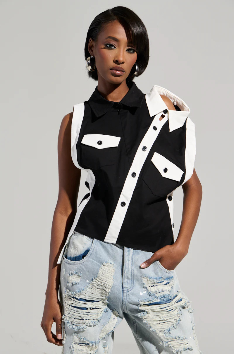 IS IT TRUE FUNKY BLOUSE | AKIRA