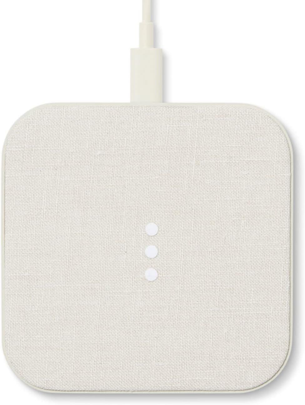 Courant Catch:1 Essentials - Belgian Linen Wireless Charging Pad - Qi-Certified - Compatible with... | Amazon (US)