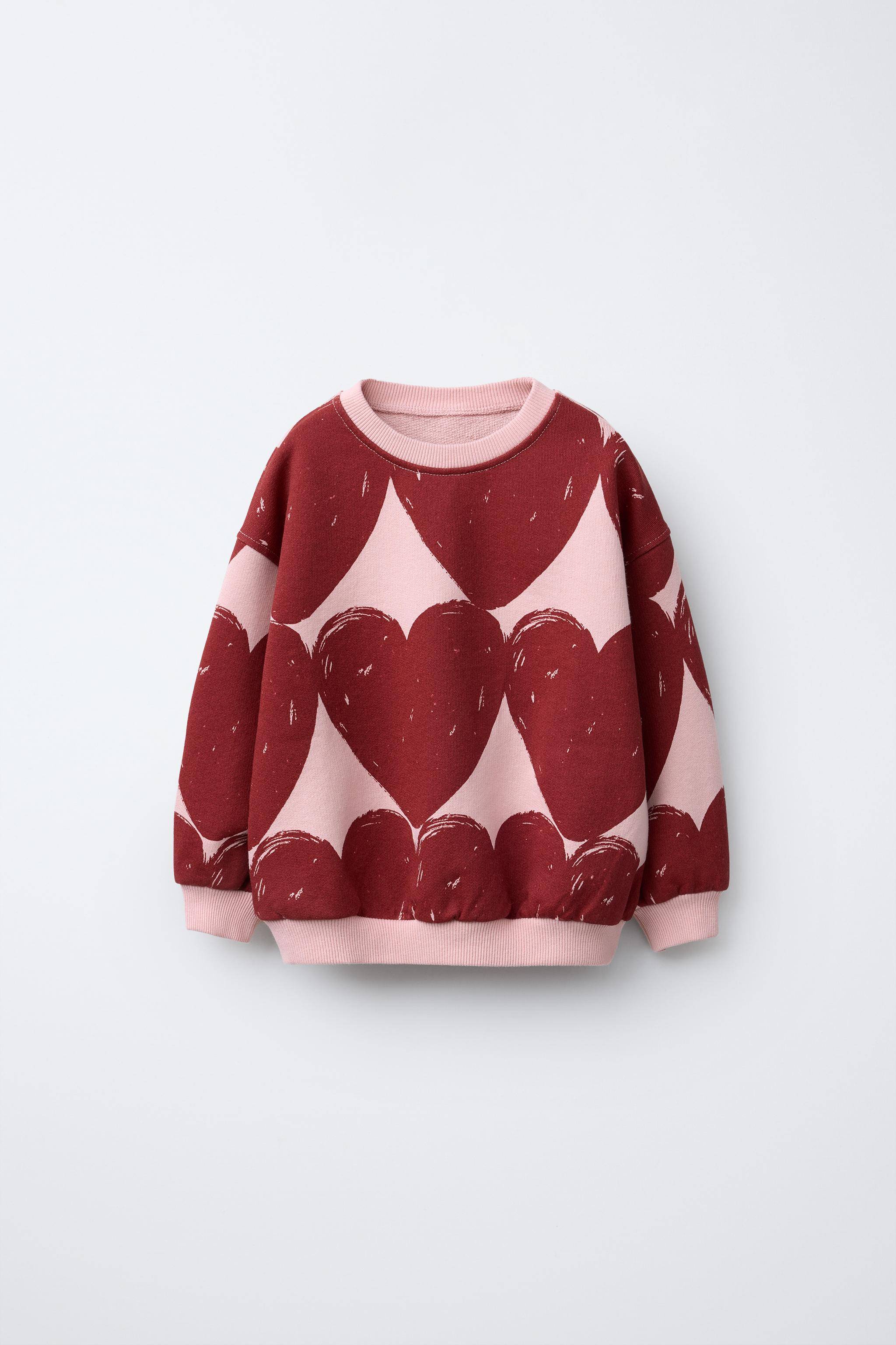 HEART PRINT SWEATSHIRT | Zara US