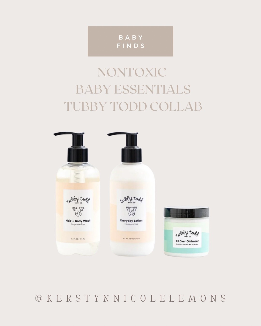 Why I’m obsessed with Tubby Todd for baby 👶🌿 

Clean, gentle, and made specifically for sensitive newborn skin 🤍 Tubby Todd’s products are free from harsh ingredients and actually work—from dry patches and baby acne to everyday bath time + moisture. The All Over Ointment is a parent favorite for a reason, and the wash + lotions leave skin soft without stripping it. Simple, safe, and trusted—these are baby essentials I feel good about using 🤍✨

I’m so excited to work with Tubby Todd for our baby girl 👶🤍

When it comes to her skin, I only want the best. Tubby Todd is made with clean, gentle, non-toxic ingredients that are safe for sensitive newborn skin—and they actually work. From everyday bath time to dry patches and baby acne, these are products I truly feel confident using on her. Simple, effective, and mom-approved 🤍 Only the best for our girl ✨

#TubbyTodd #BabyGirlEssentials #CleanBabyProducts #NonToxicLiving #NewbornMustHaves #BabySkincare #FirstTimeMom #RegistryFavorites #GentleSkincare #LTKBaby
#TubbyTodd #BabyEssentials #CleanBabyProducts #NewbornMustHaves #BabySkincare #NonToxicLiving #FirstTimeMom #BabyRegistryFavorites #GentleSkincare #LTKBaby


#LTKKids #LTKBaby #LTKBump