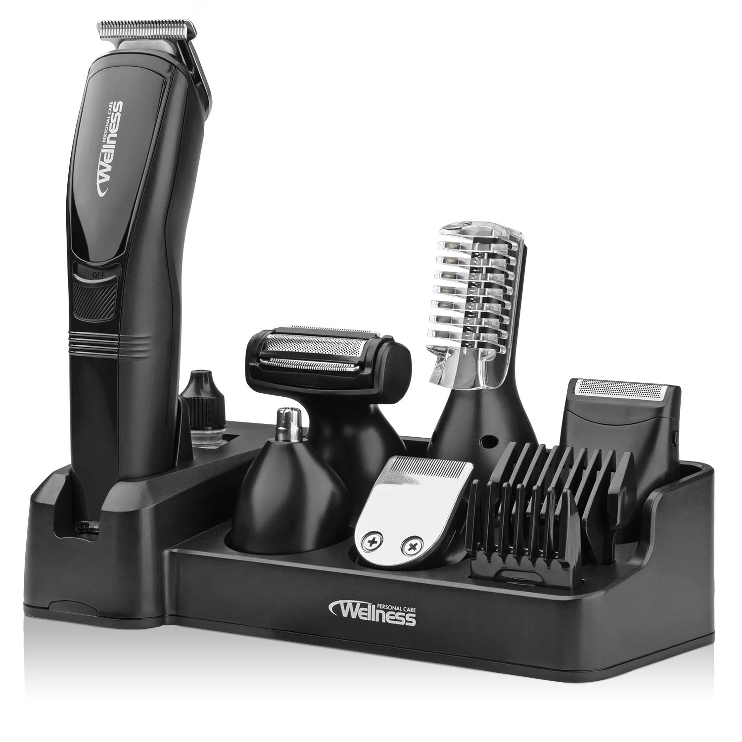 wellness personal care pro series men's 8-in-1 professional rechargeable grooming kit | Walmart (US)