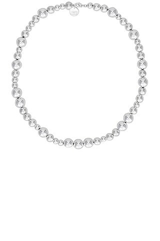Lie Studio The Elly Necklace in Silver Plating | FWRD | FWRD 