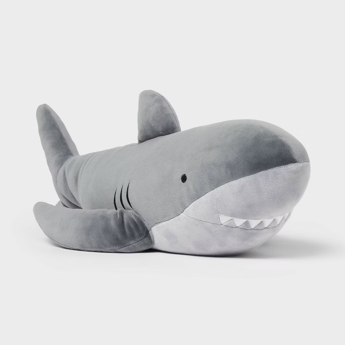 Shark Weighted Plush Kids' Throw Pillow Gray - Pillowfort™ | Target