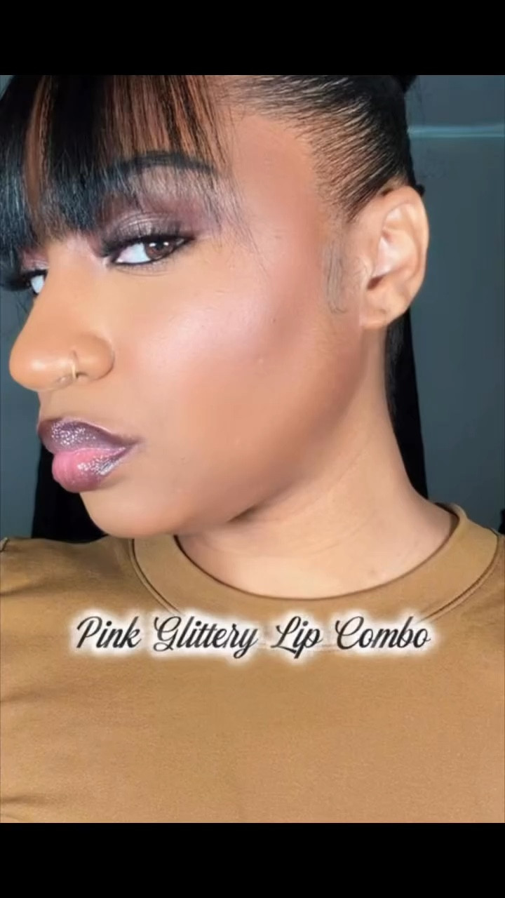 The perfect pink lip combo with a glittery finish @kulfibeauty Runway Rogue
