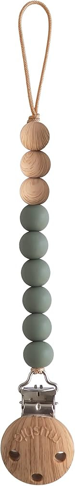 mushie 100% Silicone Baby Pacifier Clip BPA Free | Eva (Dried Thyme) | Amazon (US)