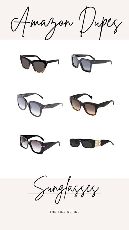 Amazon Designer Dupe Sunglasses - Get the look for less… for WAY less. 
Like and follow for more expensive looking styles on a budget. #shopsmarter

#LTKGiftGuide #LTKFind #LTKHoliday