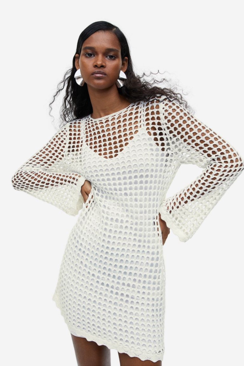 Hole knit dress #holidaydress #swim 

#LTKSeasonal #LTKswim #LTKunder50
