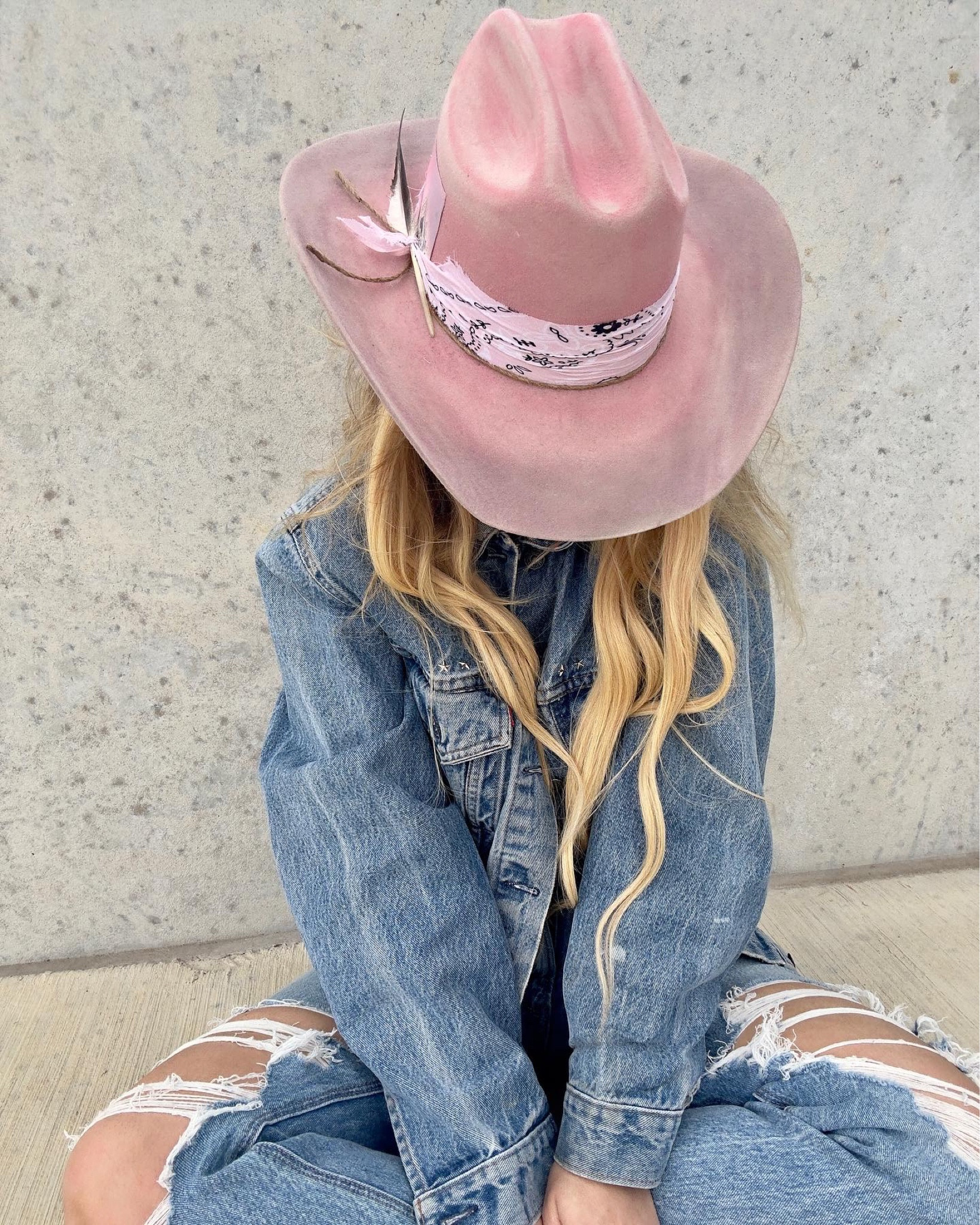 The perfect cowboy hat DOES exist! RevRan Hats are unique and one of a kind. #LTKFestival 

Hat, hat style, hat inspo, hat outfit, custom hat, cowboy hat, western, cowgirl, cowboy, denim jacket, denim jeans, ripped jeans, pink hat

#LTKstyletip #LTKfit