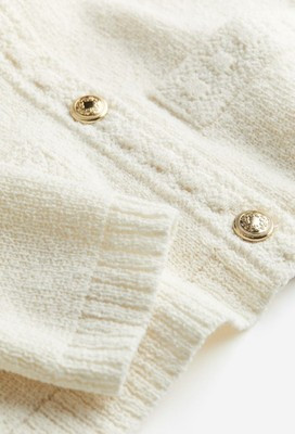 H&M Textured Knit Cardigan Cream Size M BNWT POPULAR! Bloggers Favorite!! | eBay UK