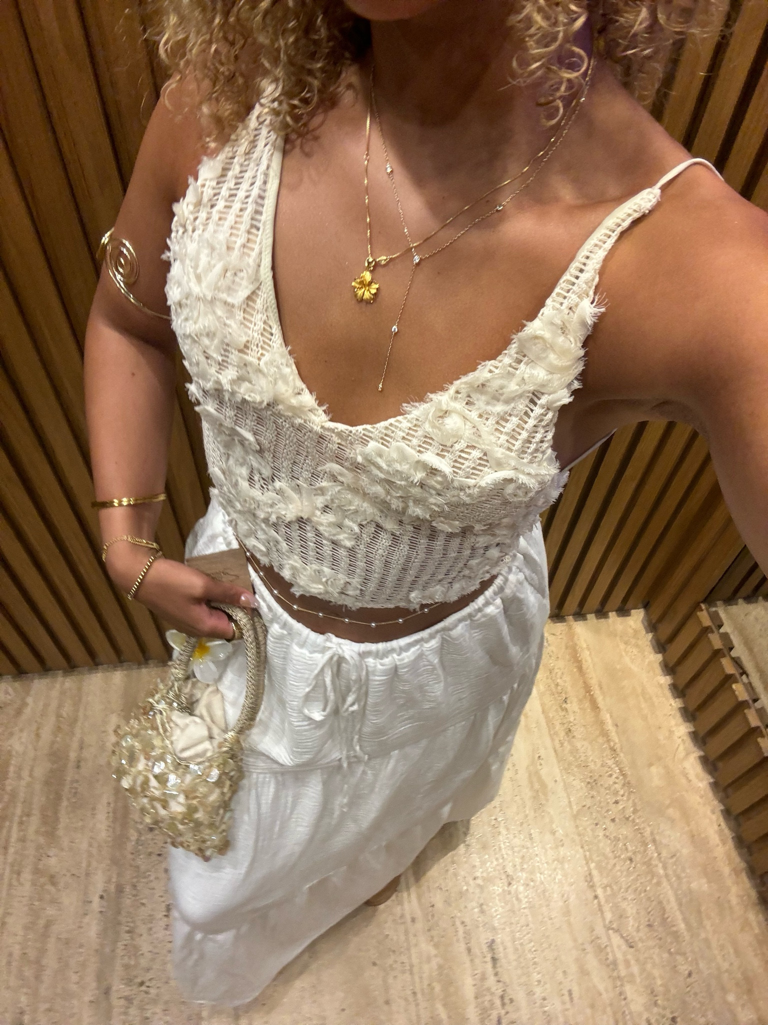 skirt: large 
top: small (From WhiteFox Boutique) 
Purse is Zara 