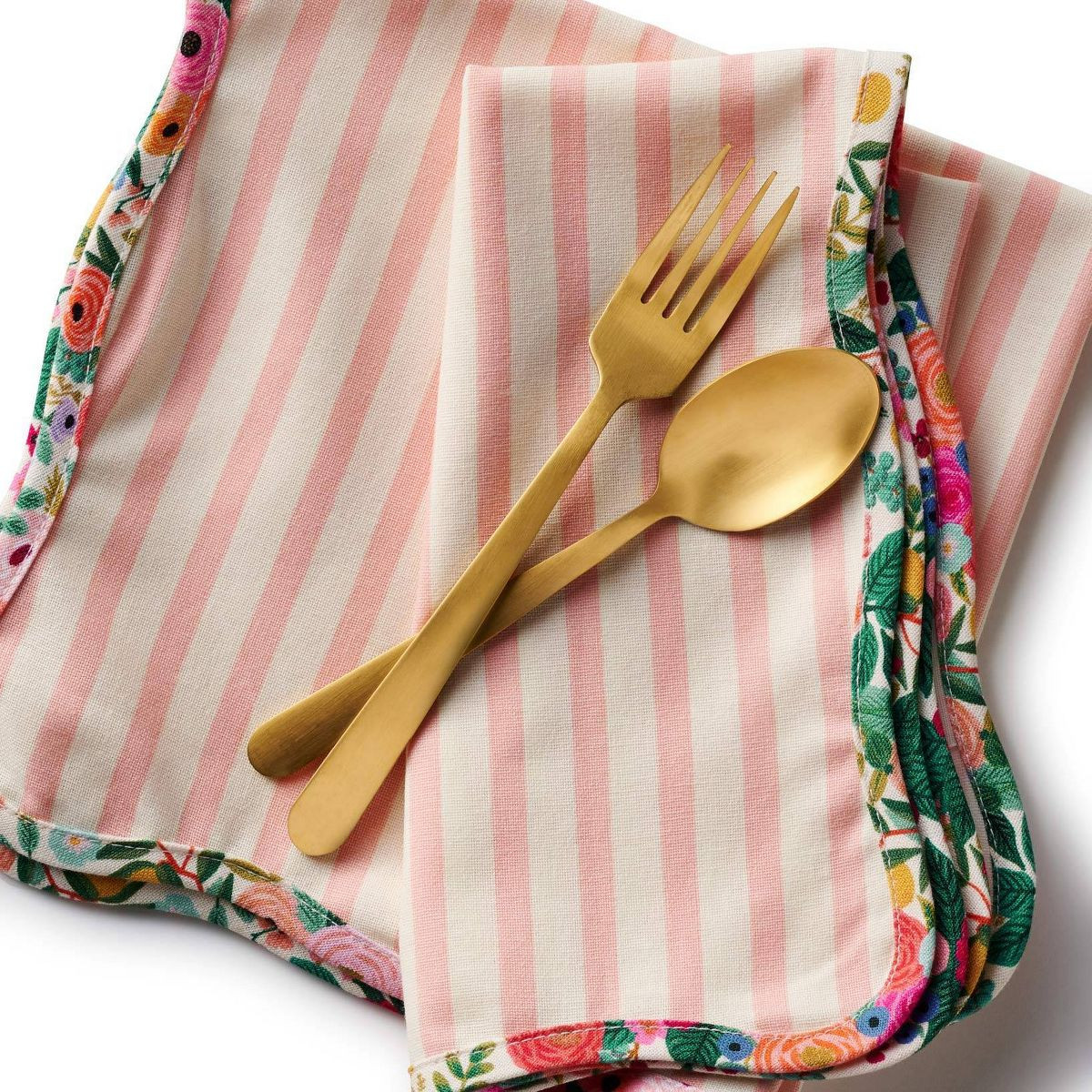 Rifle Paper Co. Rose Stripe 2pc Cotton Napkin Set | Target