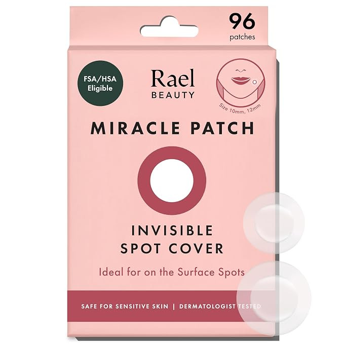 Rael Miracle Invisible Spot Cover Hydrocolloid Acne Pimple Patches (96 Ct) | Ultra-Thin Patch for... | Amazon (US)