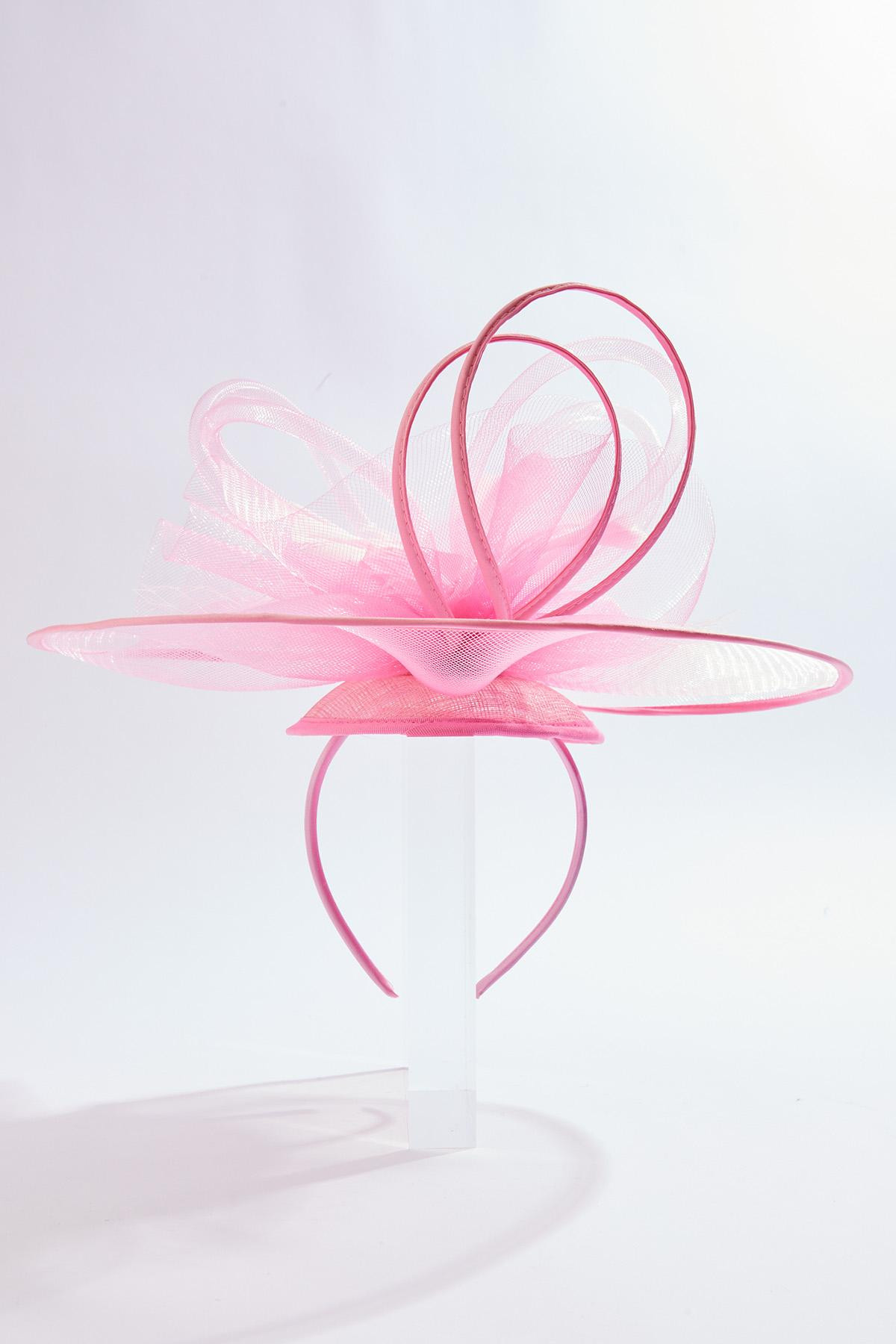 Oversized Feather Flower Mesh Veil Fascinator | Cato Fashions