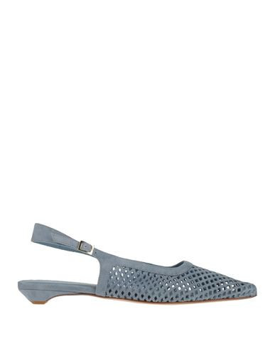 Baldinini Woman Ballet flats Slate blue Size 5 Leather | YOOX (US)