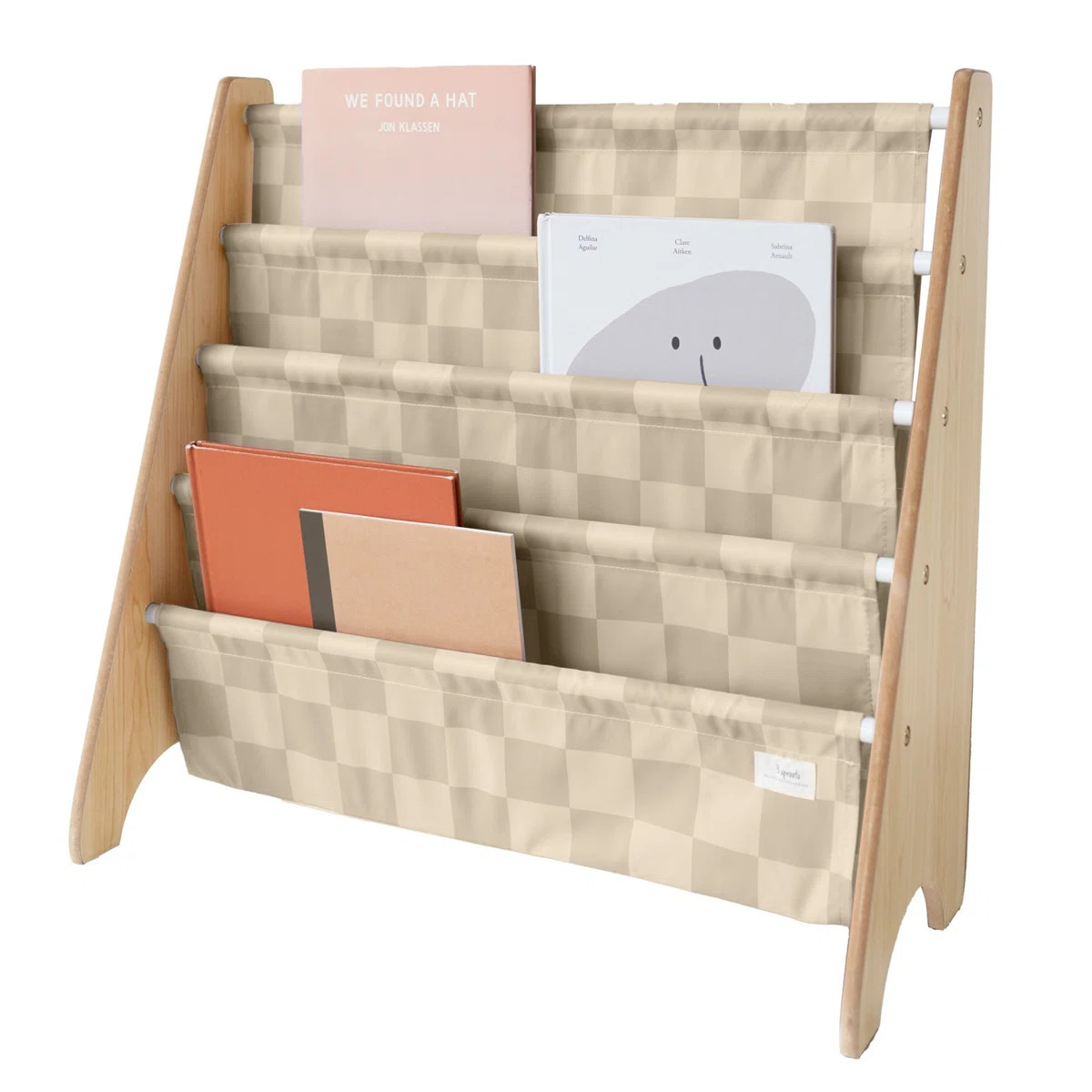 Recycled Book Rack/checkerboard/beige | Wayfair North America