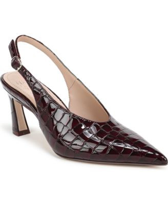Naturalizer Women's Elaine Slingback Pumps - Cabernet Sauvignon Velvet | Macy's