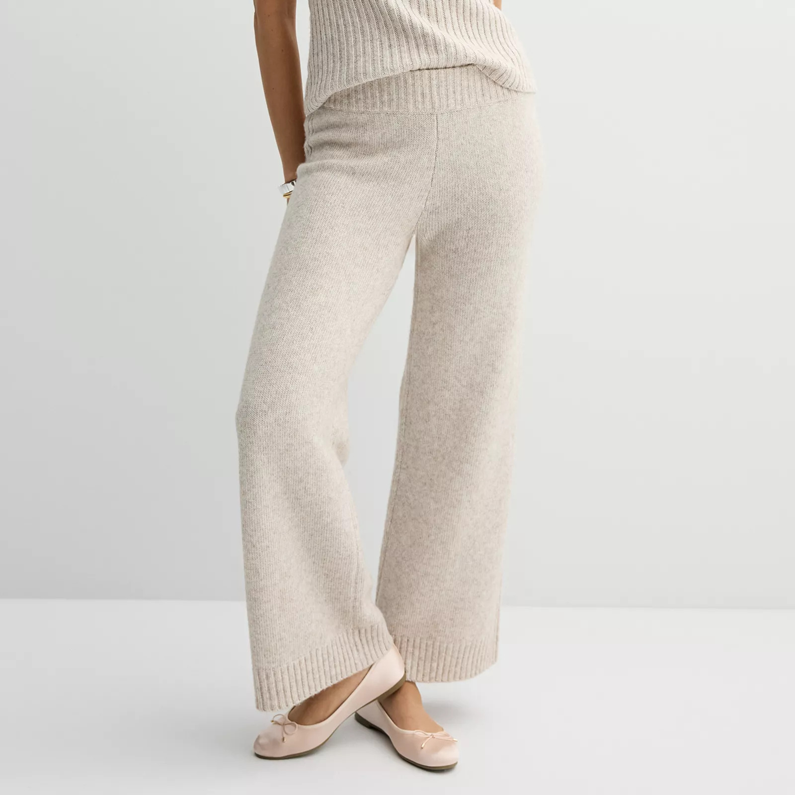 Women's Sonoma Goods For Life® Sweater Wide Leg Pant | Kohl's