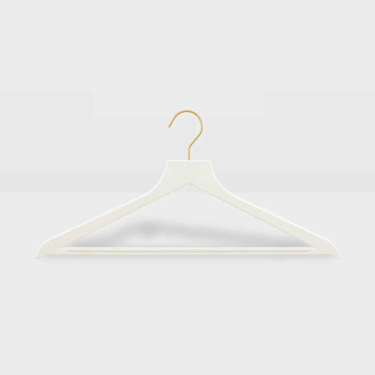 Everyday Hangers - Adult (Set of 25) / Matte White, Brass | NEAT Method