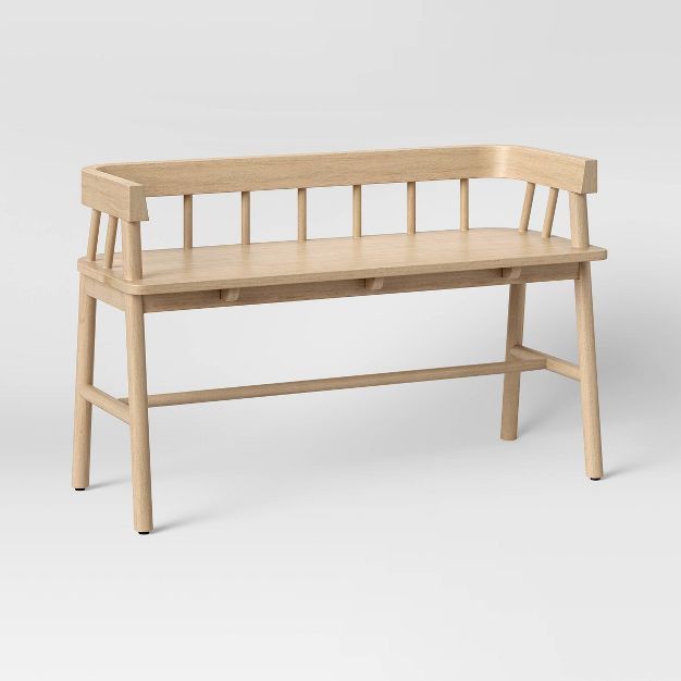 Bayboro Wood Spindle Bench Natural - Threshold™ | Target