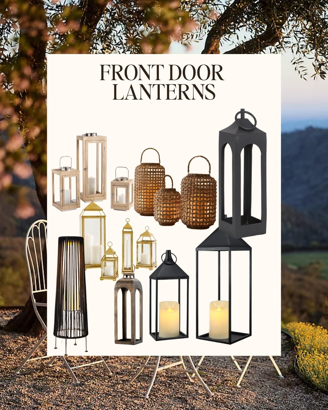 Front door lanterns for spring!