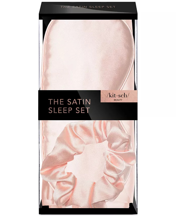 Satin Sleep 3pc Gift Set with Pillowcase, Eye Mask & Scrunchie | Macy's