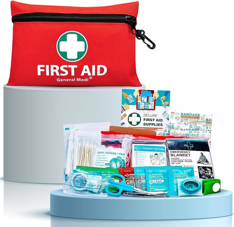General Medi Mini First Aid Kit, 110 Piece Small First Aid Kit - Includes Emergency Foil Blanket,... | Amazon (US)