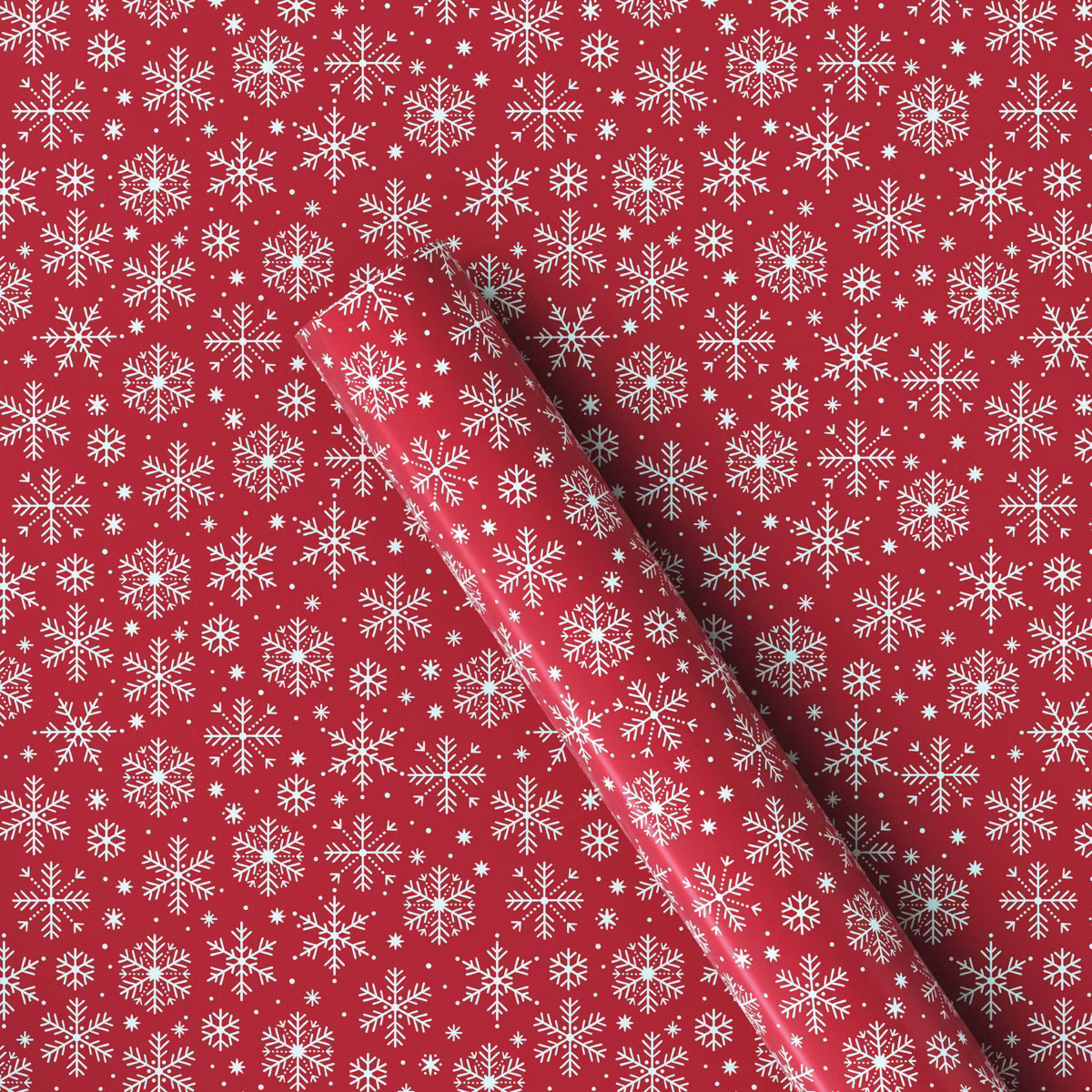 220 sq ft Snowflakes Christmas Gift Wrap Red - Wondershop™ | Target