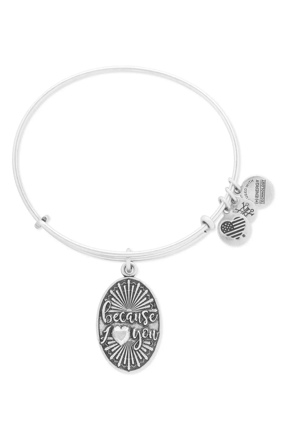 Alex and Ani 'Because I Love You' Adjustable Wire Bangle | Nordstrom