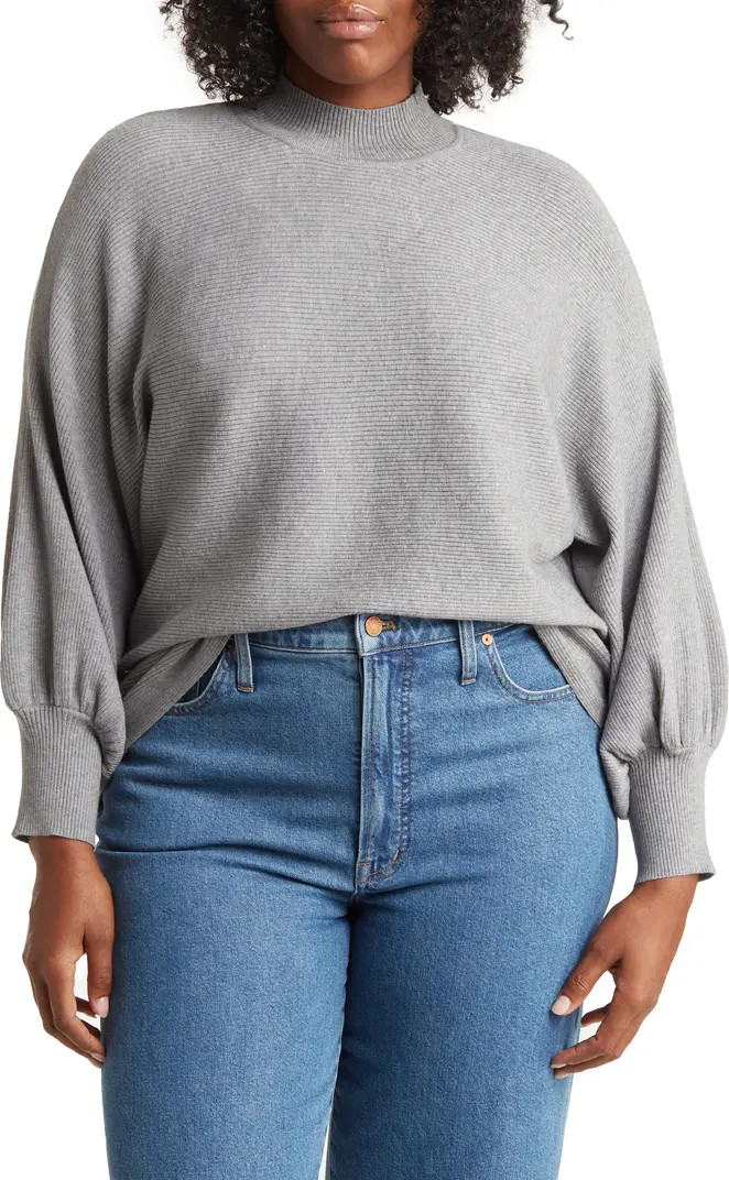 Mock Neck Balloon Sleeve Sweater | Nordstrom Rack