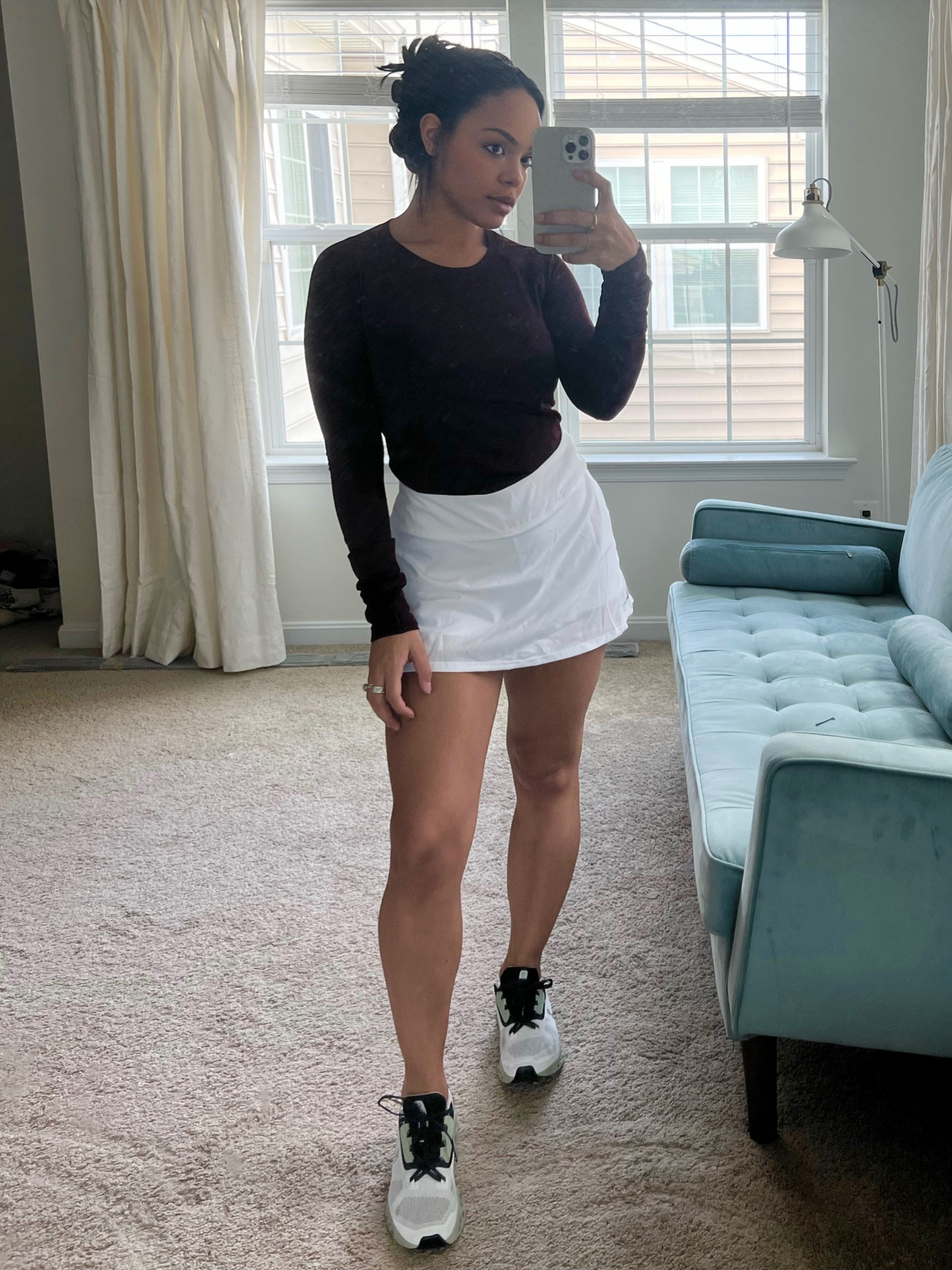 Feels like spring outside. Wearing my favorite long sleeved top in a size 6 and a white tennis skirt in a small

#LTKSeasonal #LTKstyletip #LTKsalealert